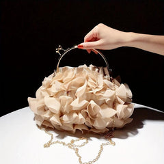 Lace Flower Evening Bag Clutch Wedding Purses Women's Handbags