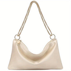 Satin Chain Strap Shoulder Bag Evening Clutch Purse