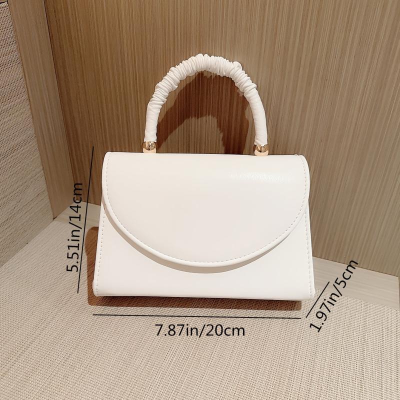 Minimalist Evening Bag Ruched Handle Clutch Purse Handbag Wedding Party