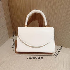 Minimalist Evening Bag Ruched Handle Clutch Purse Handbag Wedding Party