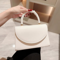 Minimalist Evening Bag Ruched Handle Clutch Purse Handbag Wedding Party