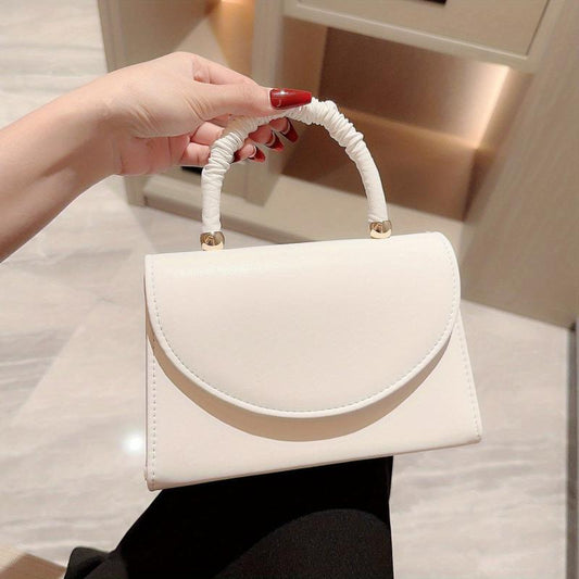 Minimalist Evening Bag Ruched Handle Clutch Purse Handbag Wedding Party