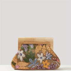 Flower Sequins Clutch Bag Glitter Storage Bag for Party