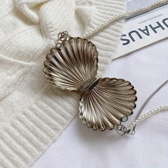 Metal Shell Evening Bag Novelty Crossbody Lipstick Bag