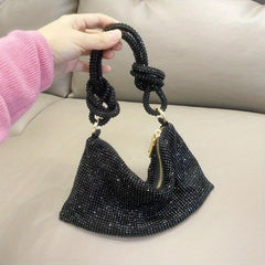 Rhinestone Evening Hobo Bag for Women