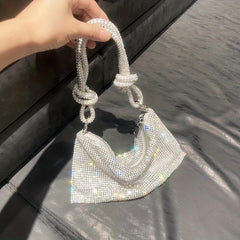 Rhinestone Evening Hobo Bag for Women