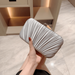 Satin Glitter Evening Bag Square Handbag