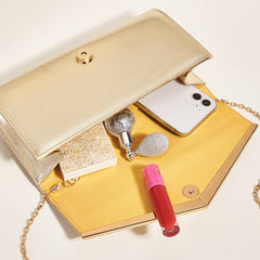 Metal Decor Clutch Bag For Party Shoulder Bag