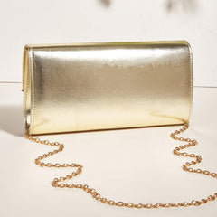 Metal Decor Clutch Bag For Party Shoulder Bag