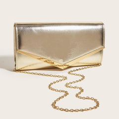 Metal Decor Clutch Bag For Party Shoulder Bag