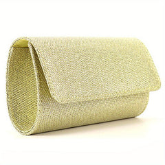 Rhinestone Glitter Chain Clutch Elegant Acrylic Flap Bag