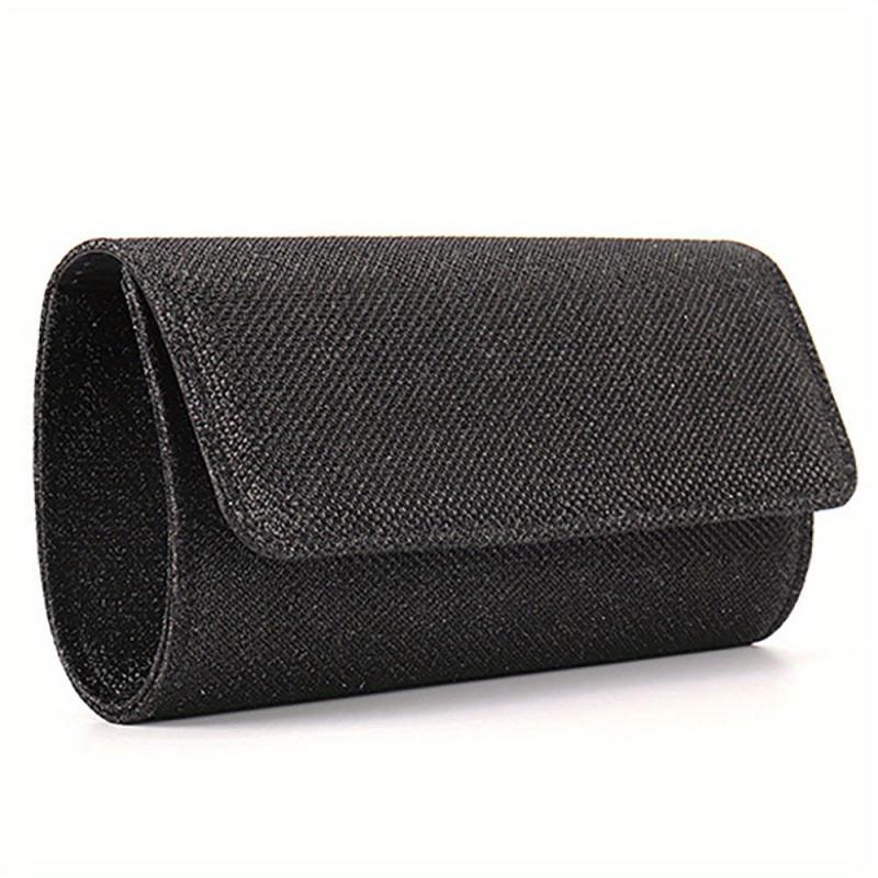 Rhinestone Glitter Chain Clutch Elegant Acrylic Flap Bag