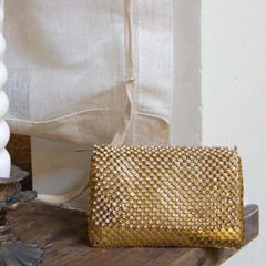 Vintage Rhinestone Clutch Evening Purse Wedding Party Prom