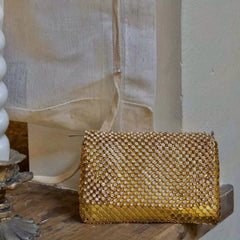 Vintage Rhinestone Clutch Evening Purse Wedding Party Prom