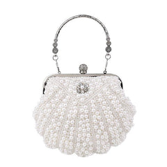 Faux Pearl Wedding Handbag Rhinestone Evening Purse Clutch