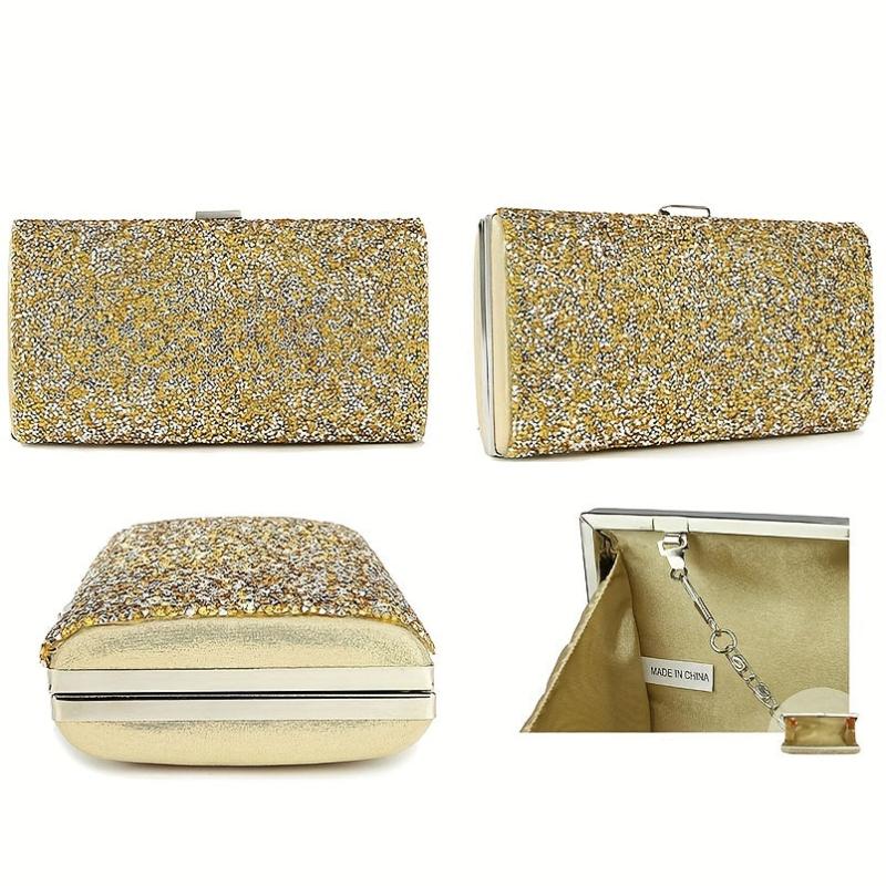 Sparkly Rhinestone Evening Bag Bling Clutch Handbag for Wedding Party