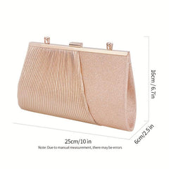 Sequins Ruched Evening Bag Glitter Clutch Purses For Women