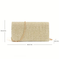 Glitter Evening Clutch Bag for Wedding Party Prom
