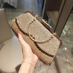 Glitter Rhinestone Handbag Satchel Bag for Party