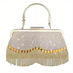 Glitter Rhinestone Handbag Satchel Bag for Party