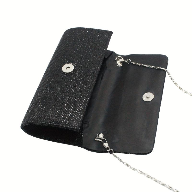 Evening Bag Sparkly Polyester Handbag Diagonal Shoulder Bag