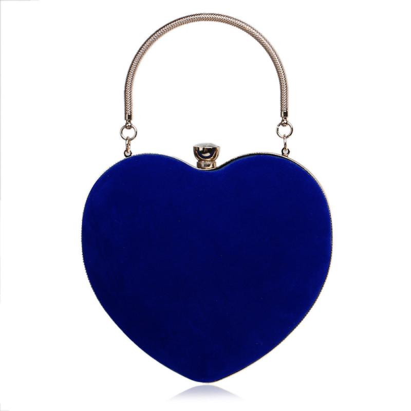 Love Shaped Satchel Abg Solid Evening Bag Classic Rhinestone Decor Banquet Bag