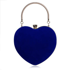 Love Shaped Satchel Abg Solid Evening Bag Classic Rhinestone Decor Banquet Bag