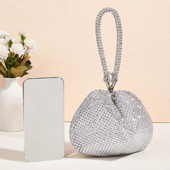Glitter Evening Bag Rhinestone Clutch for Wedding Party