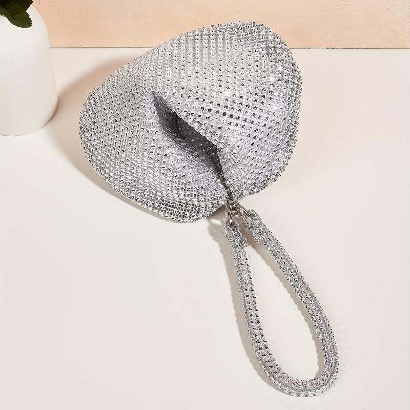 Glitter Evening Bag Rhinestone Clutch for Wedding Party