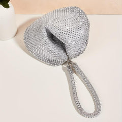 Glitter Evening Bag Rhinestone Clutch for Wedding Party