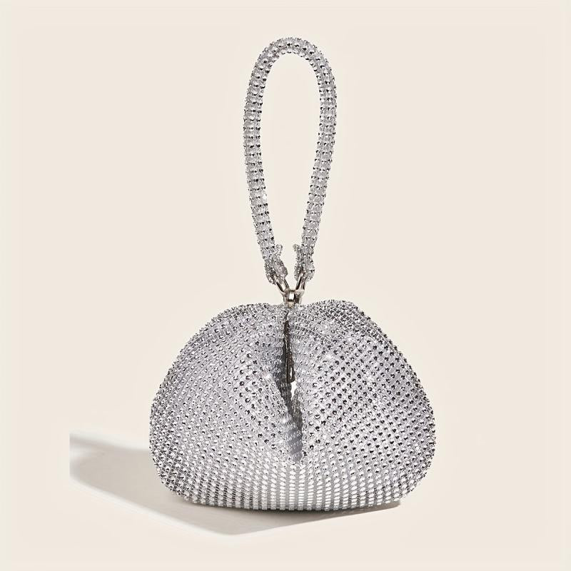 Glitter Evening Bag Rhinestone Clutch for Wedding Party