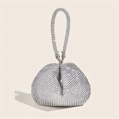 Glitter Evening Bag Rhinestone Clutch for Wedding Party