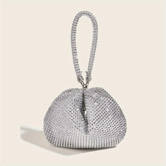 Glitter Evening Bag Rhinestone Clutch for Wedding Party