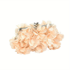 Metal Chain Kiss Lock Clutch Elegent Frame Purse Classic Evening Bag