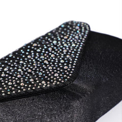 Sparkly Chain Envelope Handbag Glitter Flap Purse Classic Evening Bag