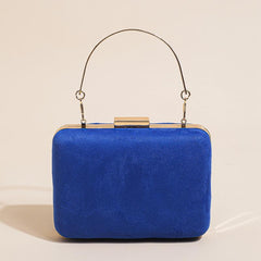 Classic Square Shoulder Bag Solid Evening Banquet Bag