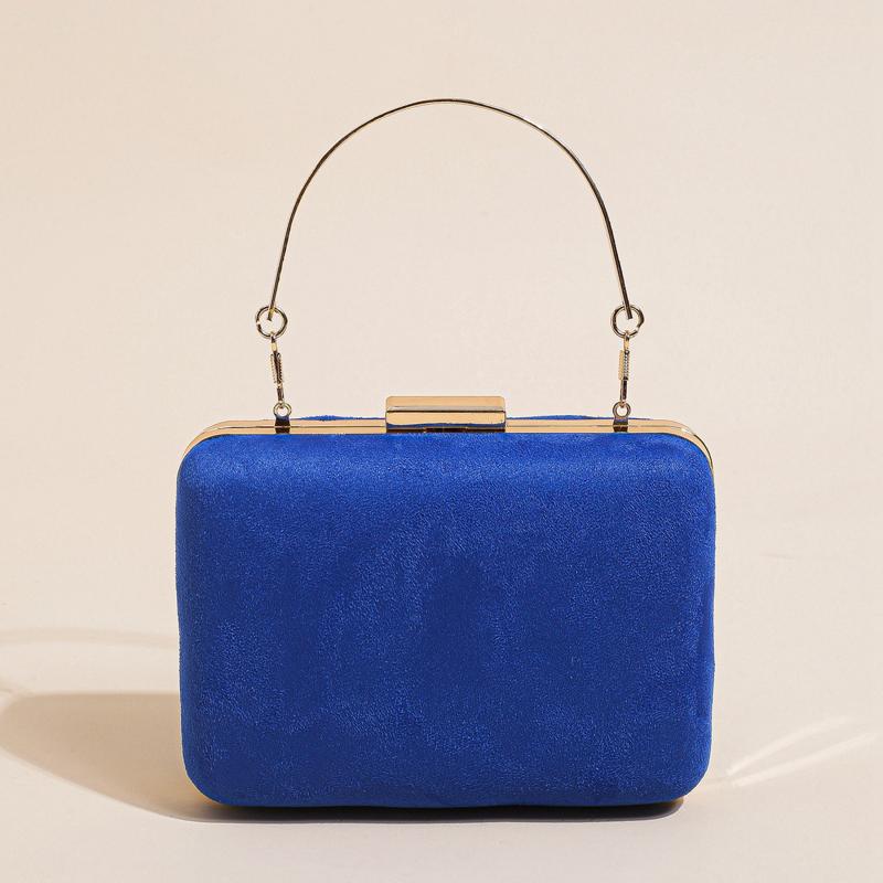 Classic Square Shoulder Bag Solid Evening Banquet Bag