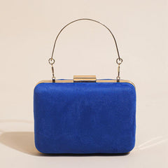 Classic Square Shoulder Bag Solid Evening Banquet Bag
