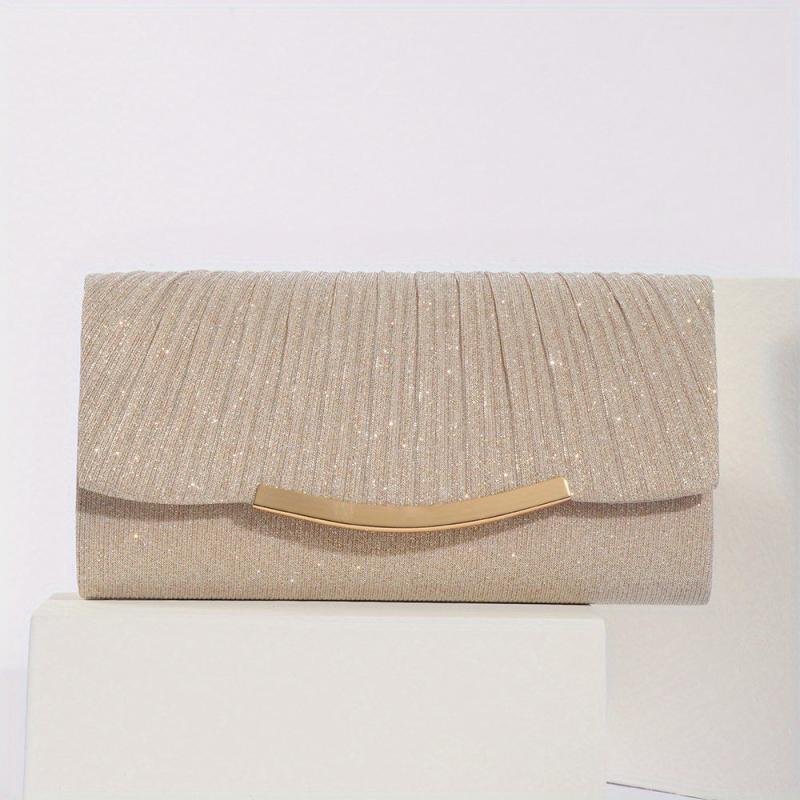 Glitter Flap Chain Clutch Bling Purse Cocktail Evening Bag