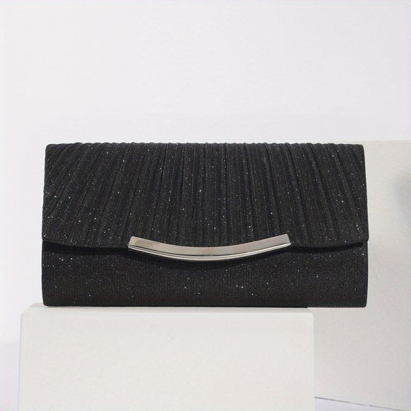 Glitter Flap Chain Clutch Bling Purse Cocktail Evening Bag
