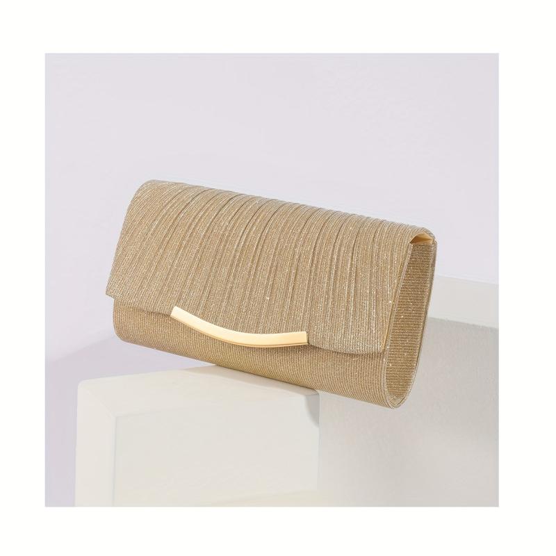 Glitter Flap Chain Clutch Bling Purse Cocktail Evening Bag