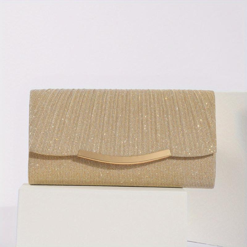 Glitter Flap Chain Clutch Bling Purse Cocktail Evening Bag