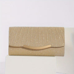 Glitter Flap Chain Clutch Bling Purse Cocktail Evening Bag