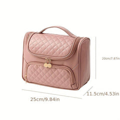 Argyle Cosmetic Bag Hanging Makeup Storage Large Capacity Wash Bag