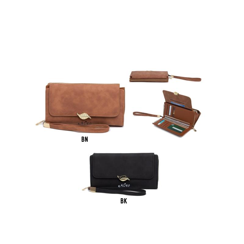 Vintage Solid Long Wallet Large Coin Purse Cluth Credit Card Holder