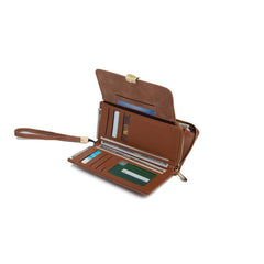 Vintage Solid Long Wallet Large Coin Purse Cluth Credit Card Holder