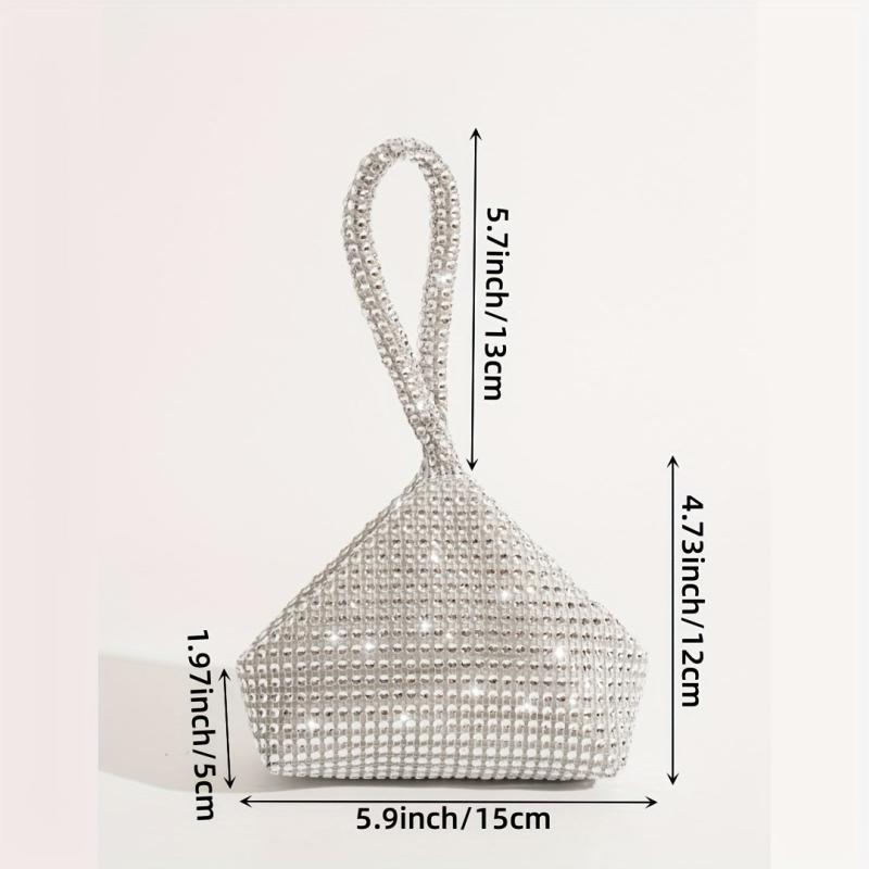 Glitter Dinner Bag Rhinestone Decor Hel Bag