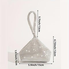 Glitter Dinner Bag Rhinestone Decor Hel Bag