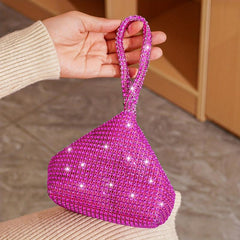 Glitter Dinner Bag Rhinestone Decor Hel Bag