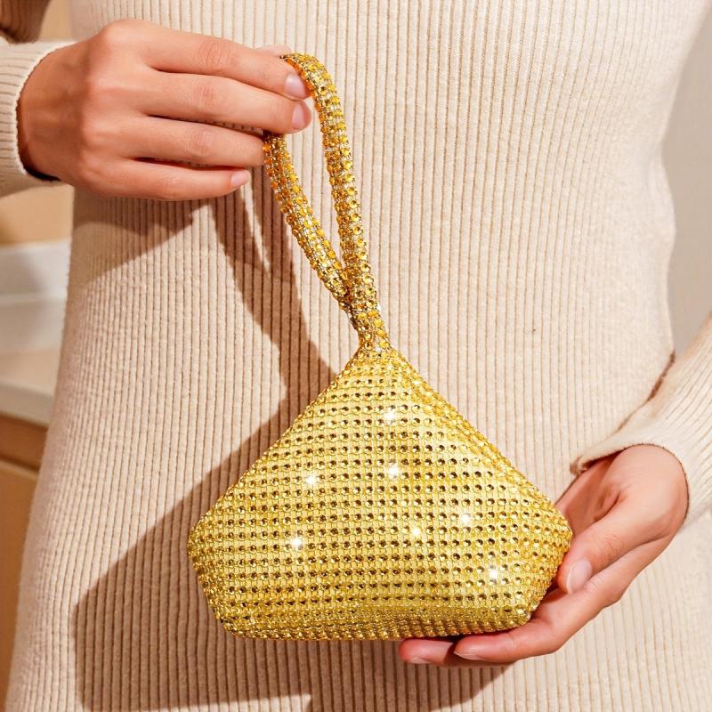 Glitter Dinner Bag Rhinestone Decor Hel Bag